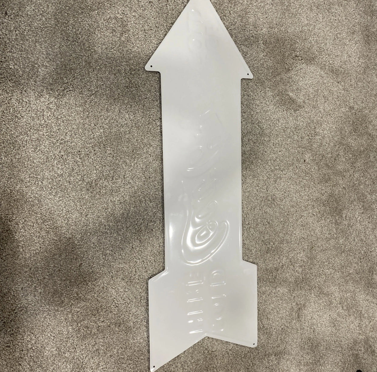 Americana Arrow – Letrero metálico vintage de Coca-Cola