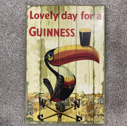 Midnight Stout – Rare “Lovely Day for a Guinness” Sign