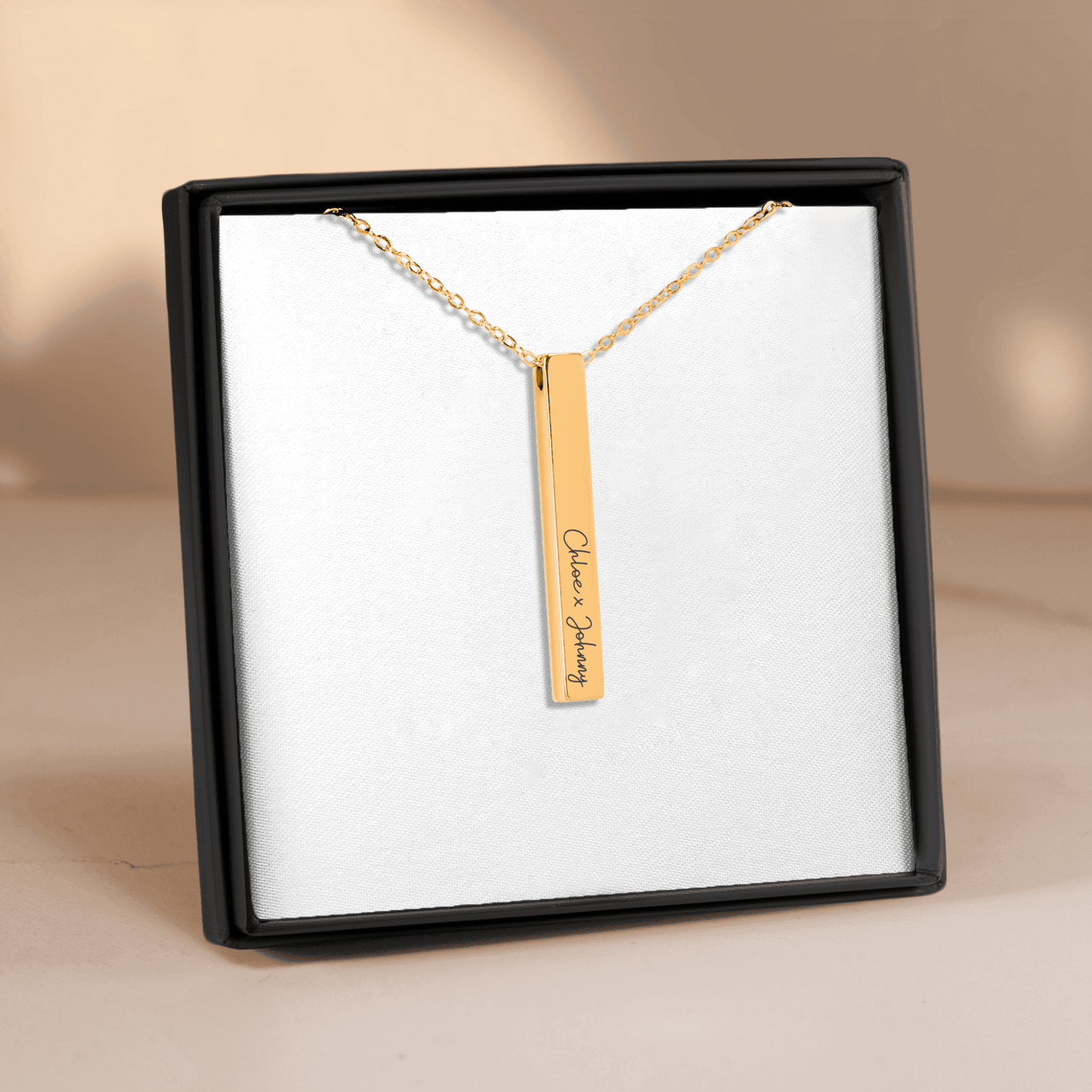 Engraved Custom Couple Names Necklace