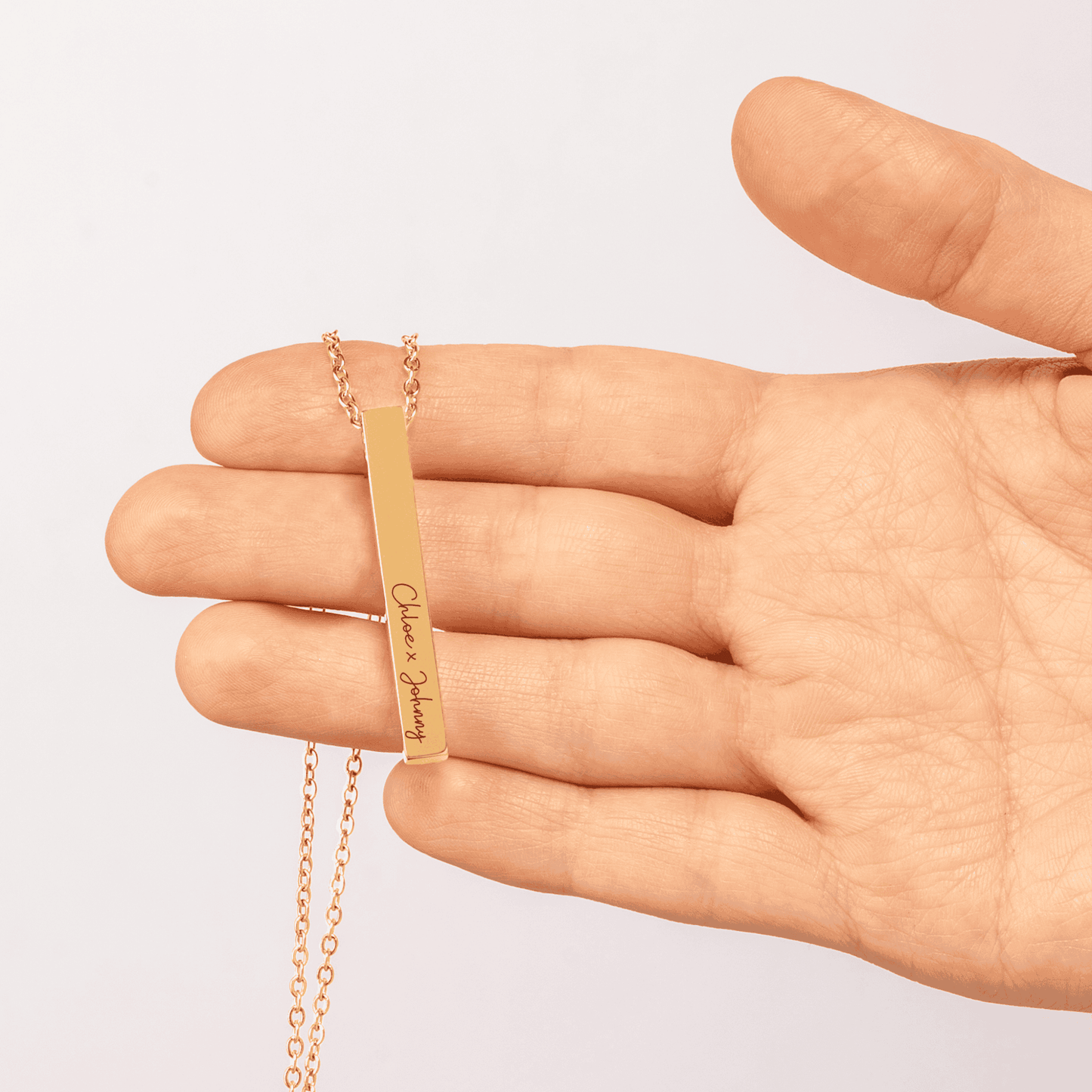 Engraved Custom Couple Names Necklace