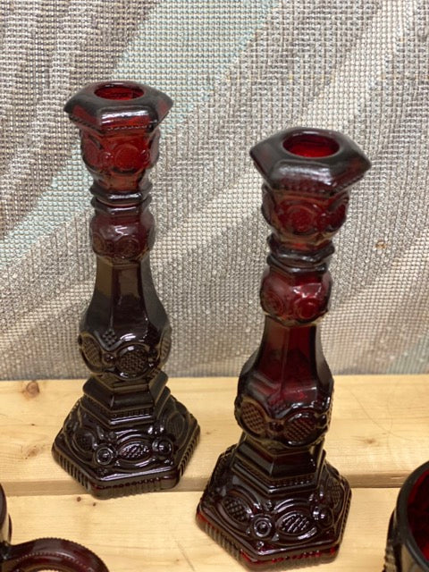 Ruby Reverie – 15-Piece Avon 1876 Cape Cod Ruby Glass Collection