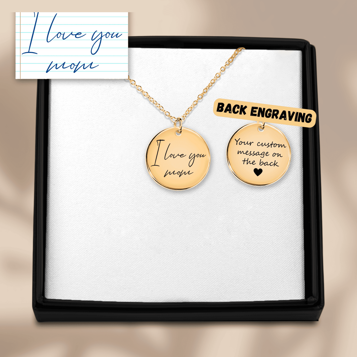 Engraved Custom Handwritten Pendant