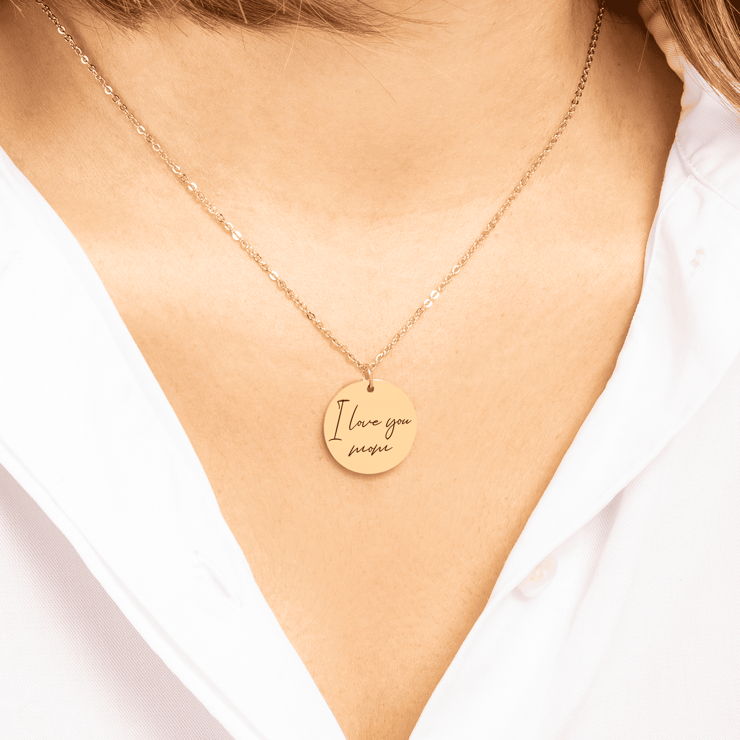 Engraved Custom Handwritten Pendant