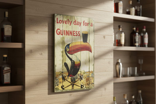 Midnight Stout – Rare “Lovely Day for a Guinness” Sign