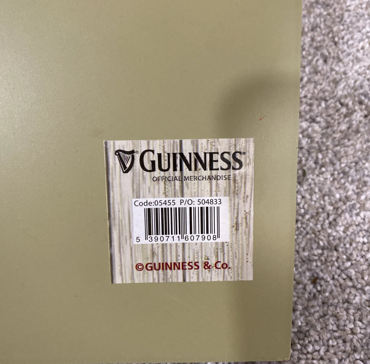 Midnight Stout – Rare “Lovely Day for a Guinness” Sign