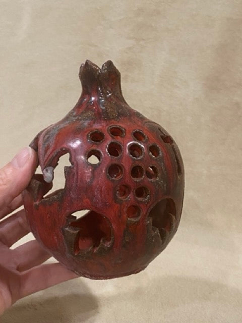 Jerusalem Light – Armenian Ceramic Pomegranate Luminary