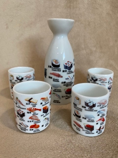 Tokyo Evenings – Retro Sushi & Sake Set