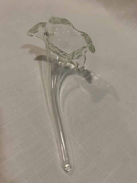 Trumpet Bloom – Vintage Hand-Blown Glass Lily Bud Vase