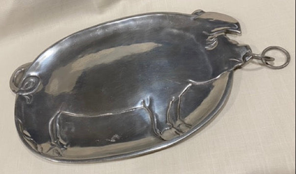 Farmstead Whimsy – 1979 Vandor Aluminum Pig Serving Tray