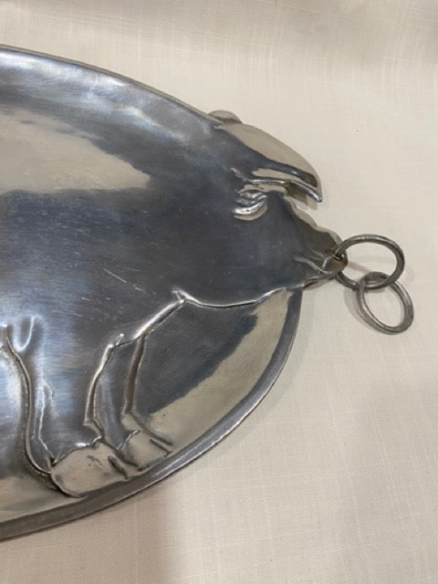 Farmstead Whimsy – 1979 Vandor Aluminum Pig Serving Tray