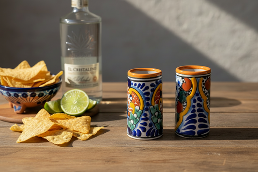 Talavera Spirits – Hand-Painted Vasitos Tequila Cups