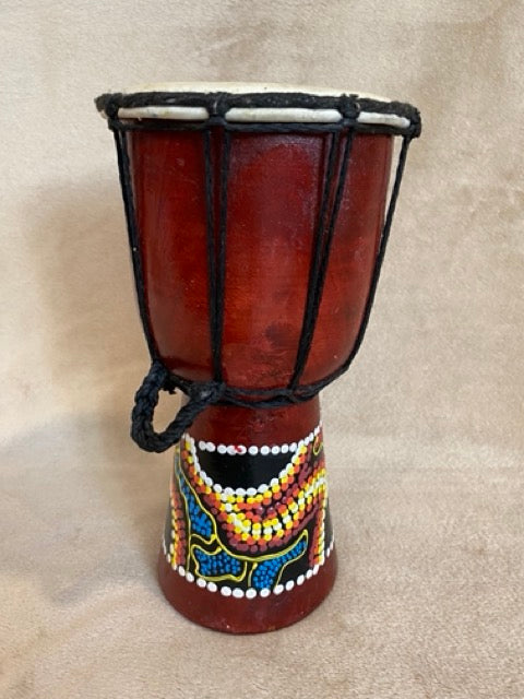 Rhythm of the Earth – Hand-Painted Djembe Drum