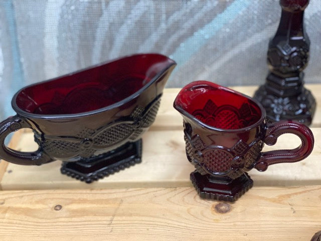 Ruby Reverie – 15-Piece Avon 1876 Cape Cod Ruby Glass Collection