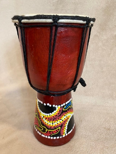 Rhythm of the Earth – Hand-Painted Djembe Drum