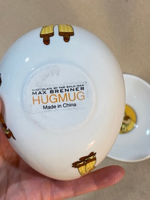 Chocolate Embrace – Max Brenner “Hug Mug” Cup & Saucer