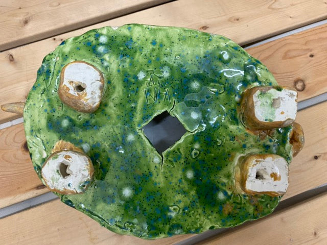 Earthen Guardian – Handcrafted Ceramic Turtle