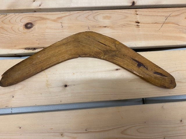 Desert Flight – Vintage Carved Australian Boomerang