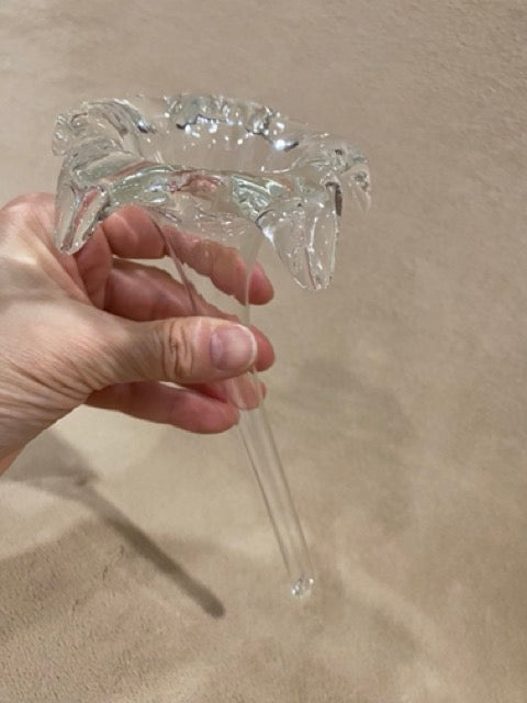 Trumpet Bloom – Vintage Hand-Blown Glass Lily Bud Vase