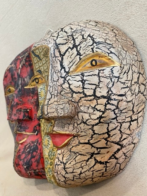 Island Spirit – Hand-Carved Indonesian Wooden Mask