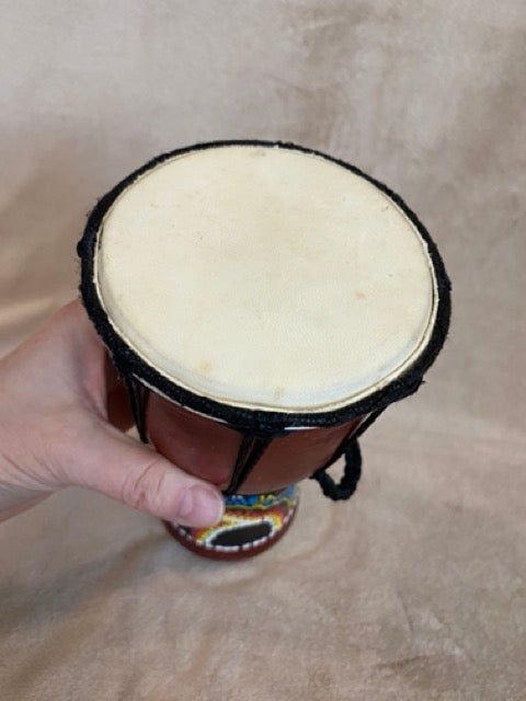 Rhythm of the Earth – Hand-Painted Djembe Drum