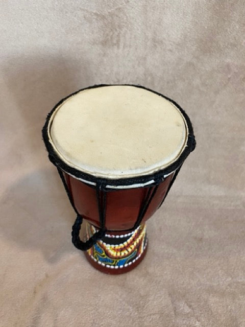 Rhythm of the Earth – Hand-Painted Djembe Drum