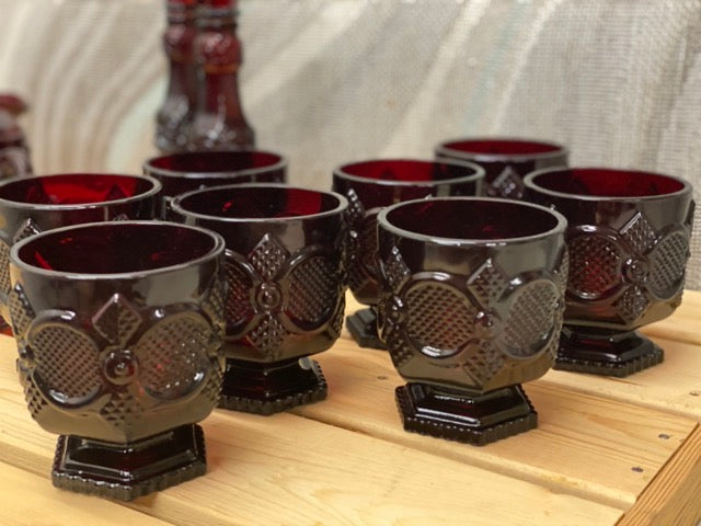 Ruby Reverie – 15-Piece Avon 1876 Cape Cod Ruby Glass Collection