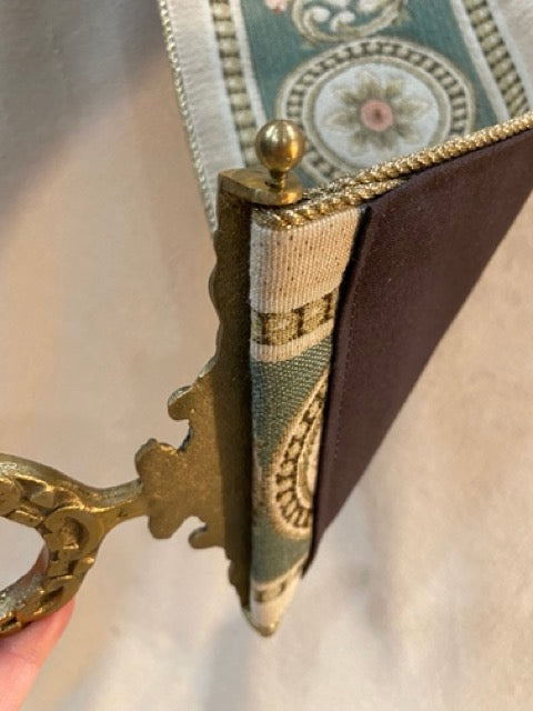 Gilded Manor – Vintage Brass-Tipped Bell Pull Tapestry