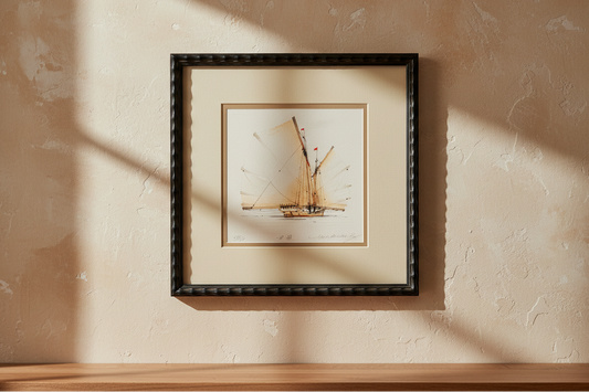 Harbor Light – Original Watercolor Sailboat Painting