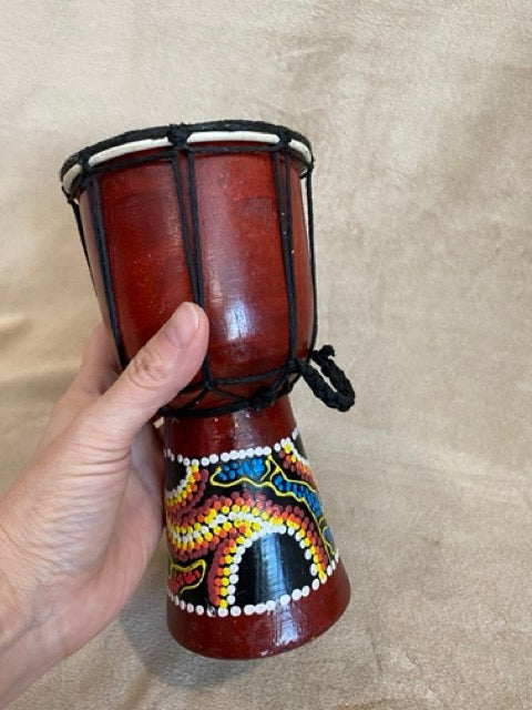 Rhythm of the Earth – Hand-Painted Djembe Drum