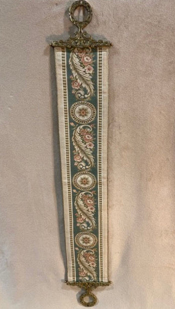 Gilded Manor – Vintage Brass-Tipped Bell Pull Tapestry