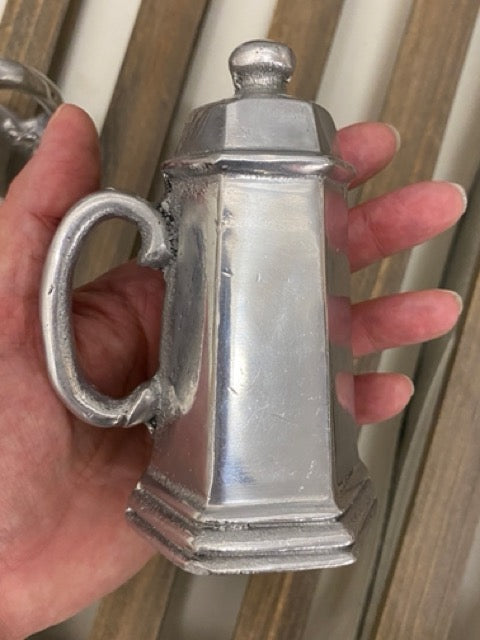 Estate Silver – Pewter Salt & Pepper Shaker Set