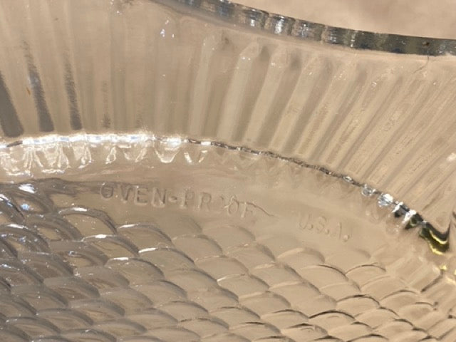 Coastal Catch – Vintage Arcoroc France Fish Embossed Glass Serving Plate