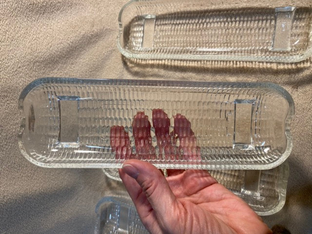 Morning Harvest – Set of 4 Brazilian Glass Corn Dishes