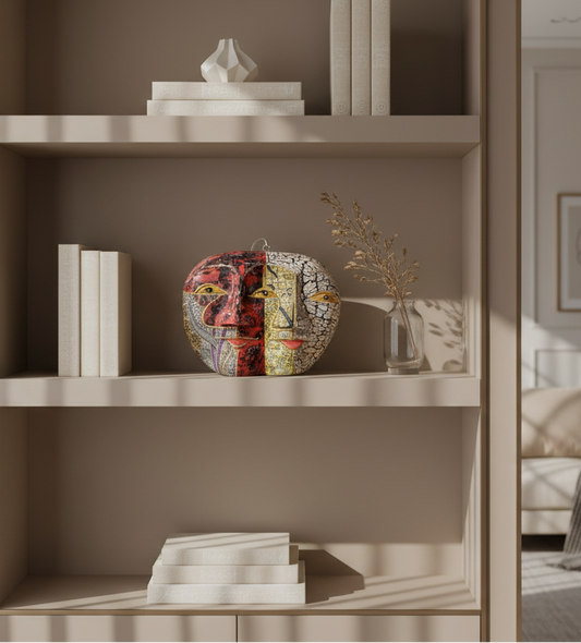 Island Spirit – Hand-Carved Indonesian Wooden Mask