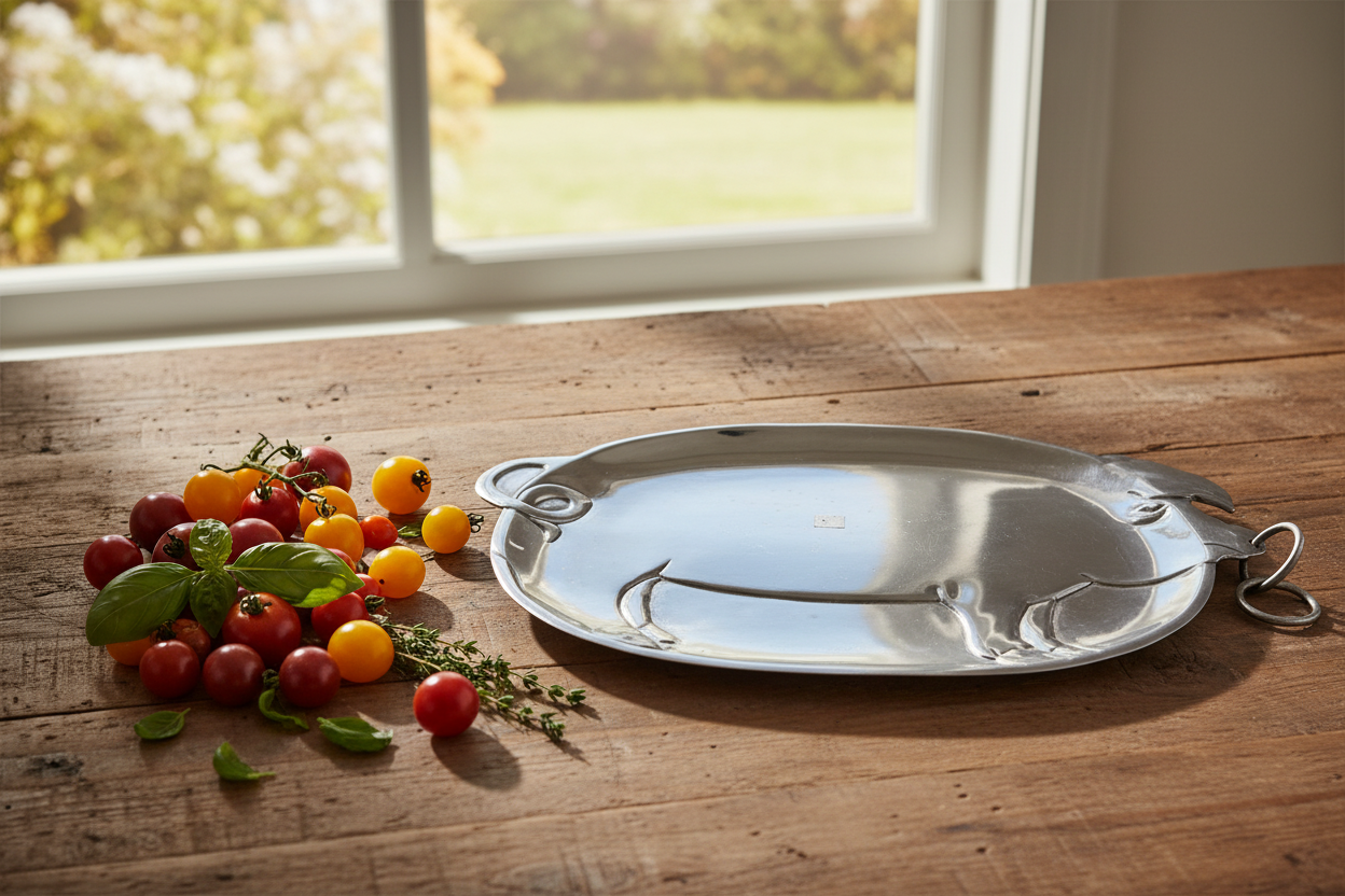 Farmstead Whimsy – 1979 Vandor Aluminum Pig Serving Tray
