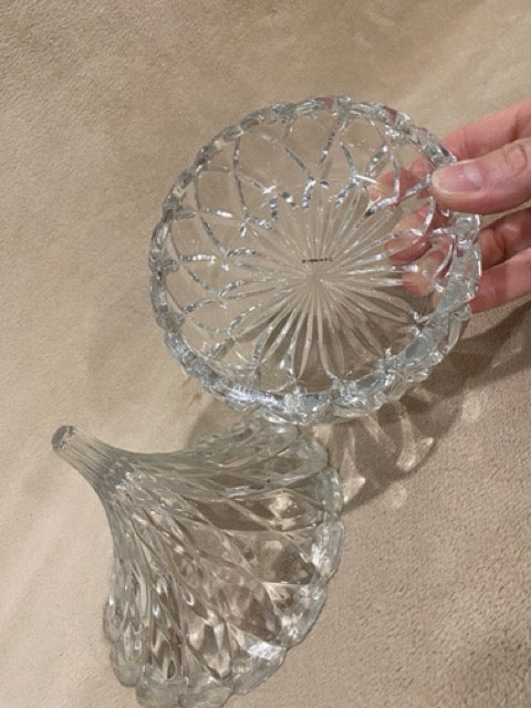 Crystal Kiss – Vintage Hershey’s Kiss Shaped Crystal Candy Dish