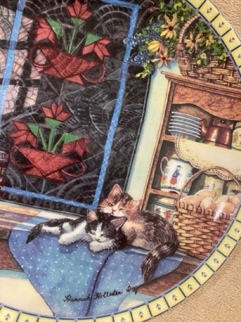 Country Stillness – Vintage “Lazy Morning” Decorative Plate