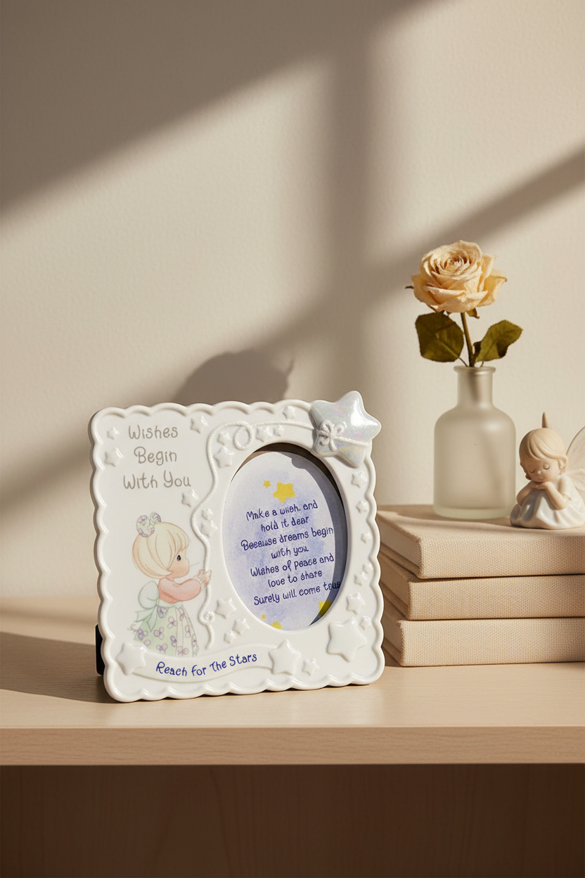 Joyful Frame – Precious Moments “Wishes Begin With You” Photo Frame