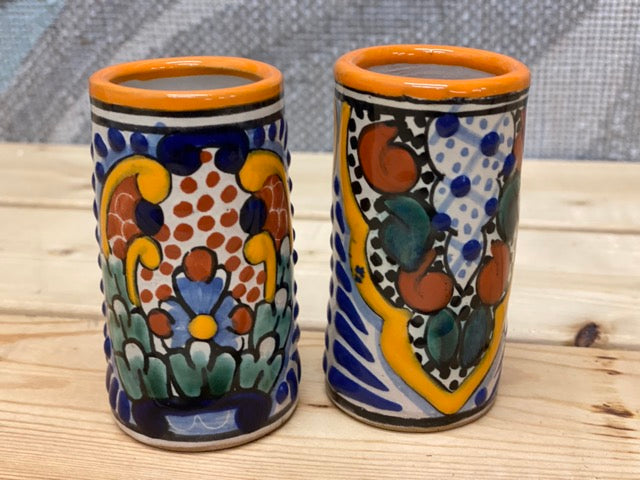 Talavera Spirits – Hand-Painted Vasitos Tequila Cups