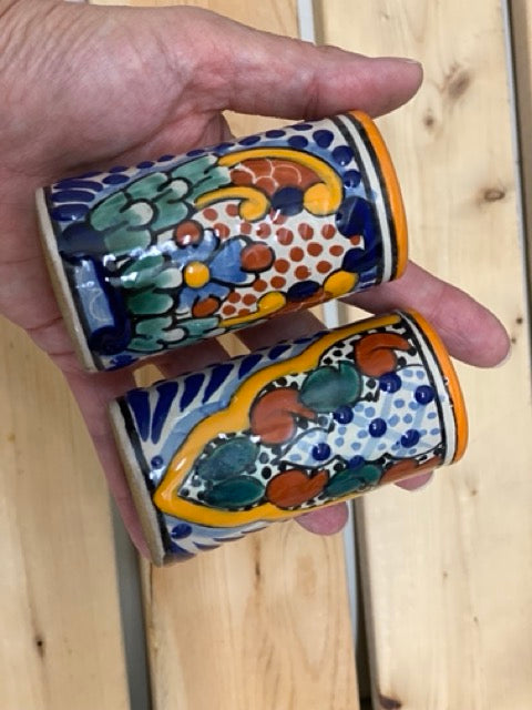 Talavera Spirits – Hand-Painted Vasitos Tequila Cups