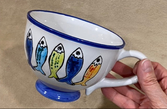 Petite Catch – Blue Sky Ceramics Sardine Mug (14 oz)