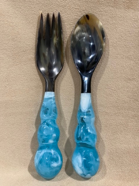 Teal Flourish – Lily Juliet Artisanal Serving Set