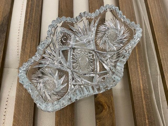 Pinwheel Light – Art Glass Relish Bowl