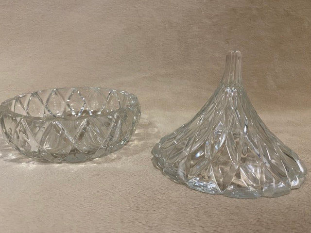 Crystal Kiss – Vintage Hershey’s Kiss Shaped Crystal Candy Dish