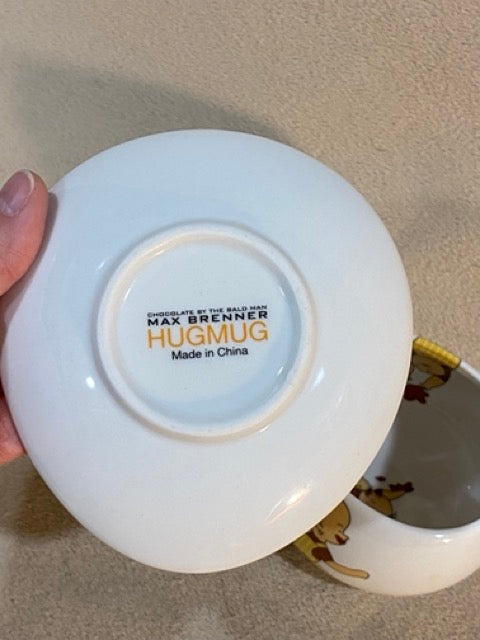 Chocolate Embrace – Max Brenner “Hug Mug” Cup & Saucer
