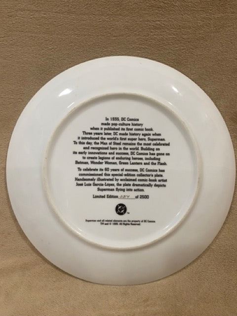 Superman 60-Year Commemorative Plate (1995)