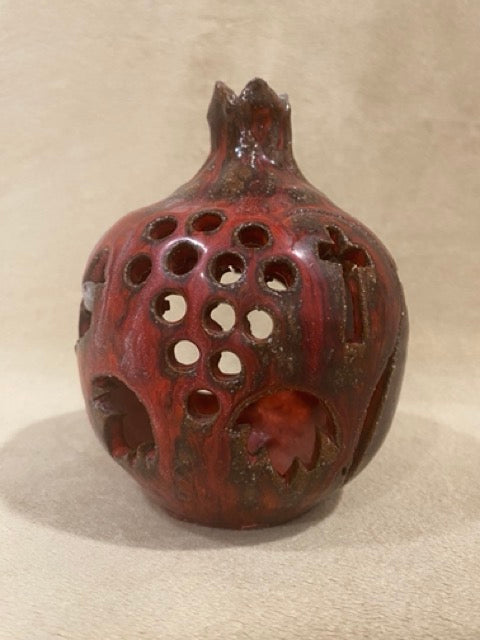 Jerusalem Light – Armenian Ceramic Pomegranate Luminary