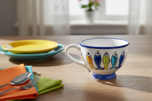 Petite Catch – Blue Sky Ceramics Sardine Mug (14 oz)