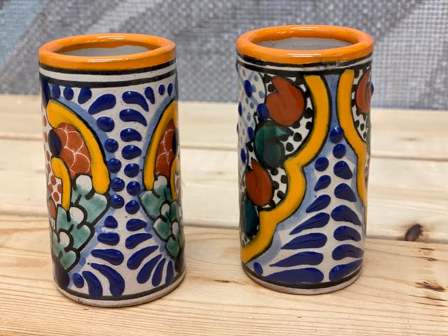 Talavera Spirits – Hand-Painted Vasitos Tequila Cups
