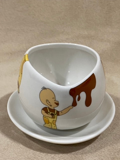 Chocolate Embrace – Max Brenner “Hug Mug” Cup & Saucer